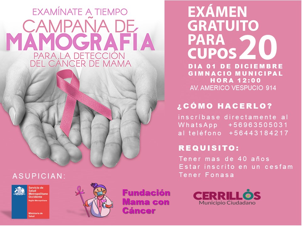 invitacion a mamografia FUNDACION